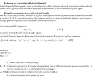 NTC2018 – Verifiche a Flessione e Taglio