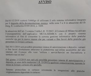 AVVISO : da domani niente più MUTA a Milano