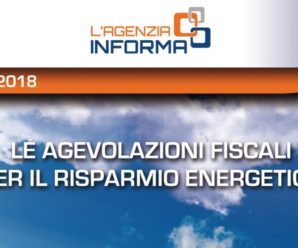 Pubblicata la Guida Agevolazioni Fiscali 2018