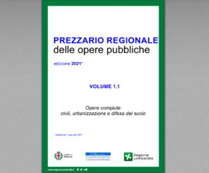 Prezzario delle Opere Pubbliche 2021 – Regione Lombardia e Comune di Milano