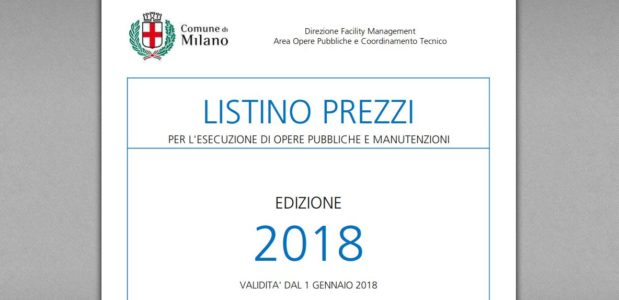 Listino Prezzi Opere Edili Milano 2018