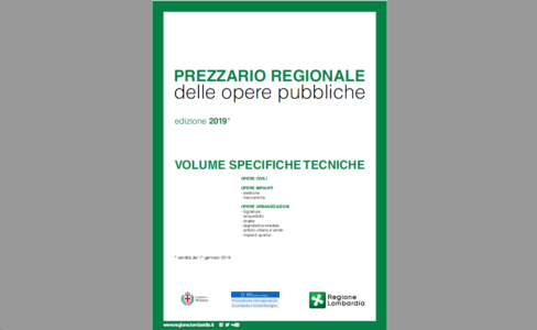 Prezzario delle Opere Pubbliche 2019 - Regione Lombardia e Comune di Milano